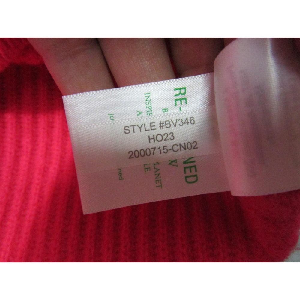 J.Crew Sweater Womens XL Pink Cashmere Mock Neck Pullover Ribbed Fair Trade Cert - Picture 9 of 15